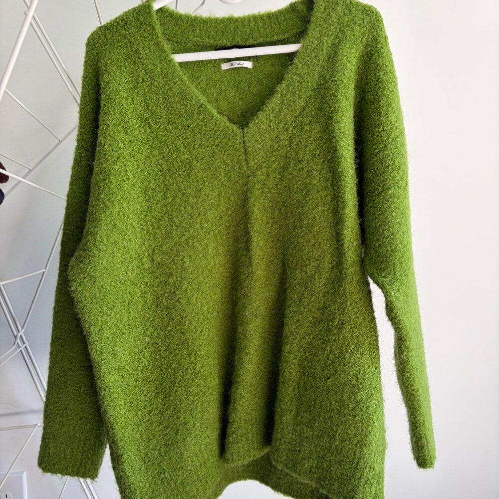 MANGO - Spring/Grass Green oversized sweater